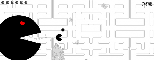 Pacmad par le collectif One life remains, ça se joue là-bas. http://oneliferemains.com/game.php?game=pacmad